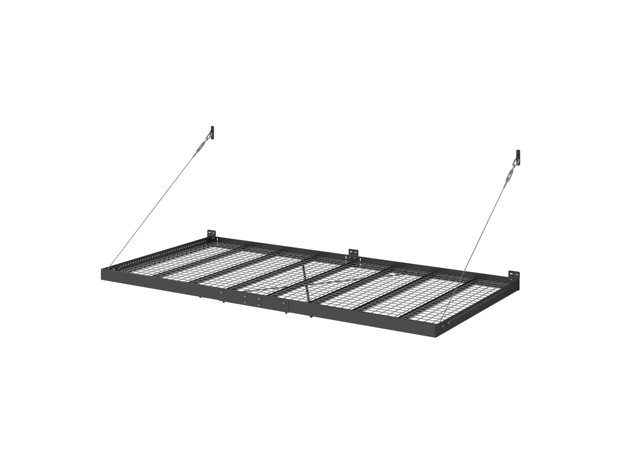 Pro Series 2 ft. x 8 ft. Wall Mounted Steel Shelf (Pack of 2) - Black