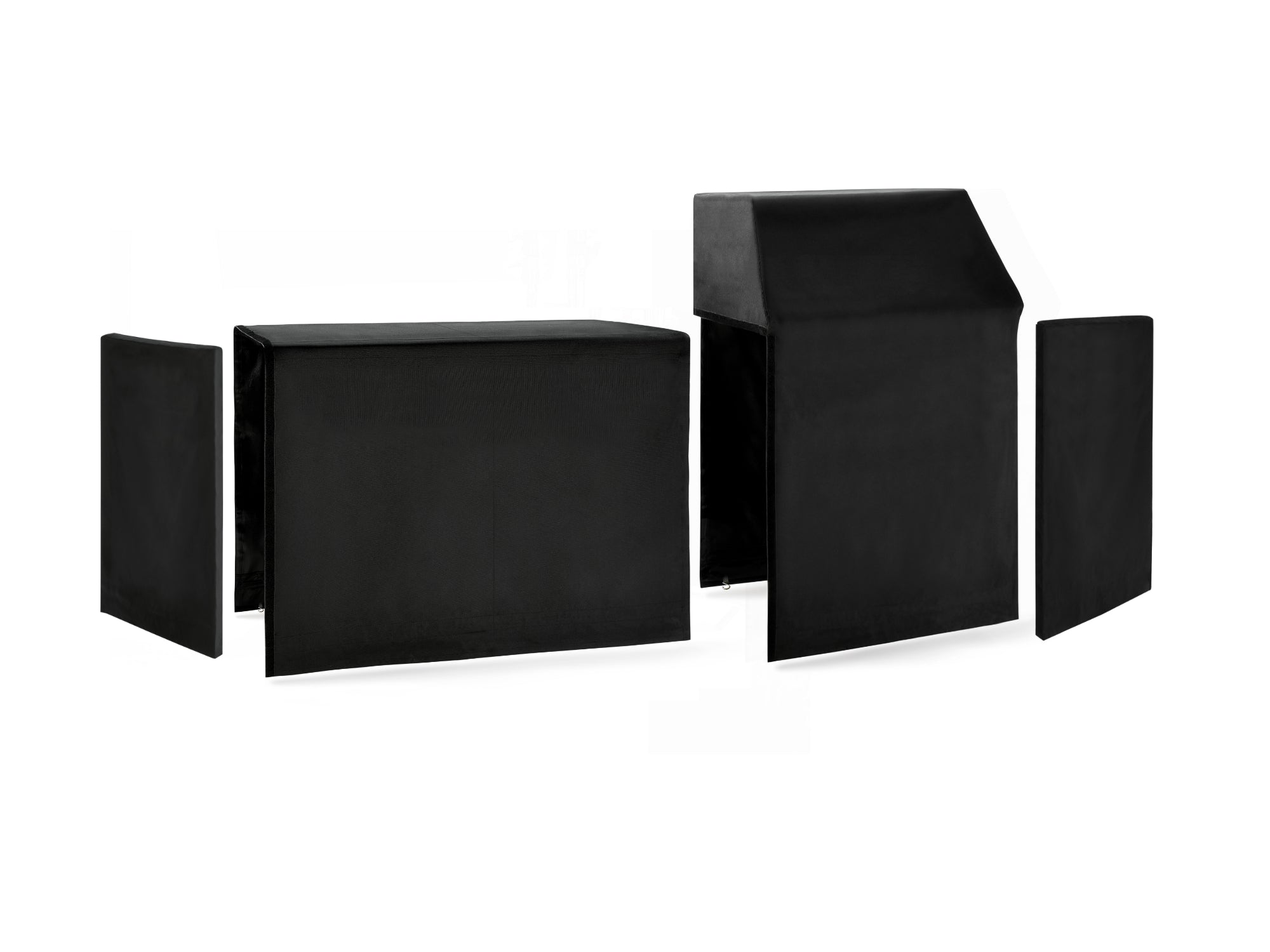 Outdoor Kitchen All-Season Cover Bundle: Platinum Grill Cabinet Cover, 64 in. Cover, Right/Left Side Panel Covers