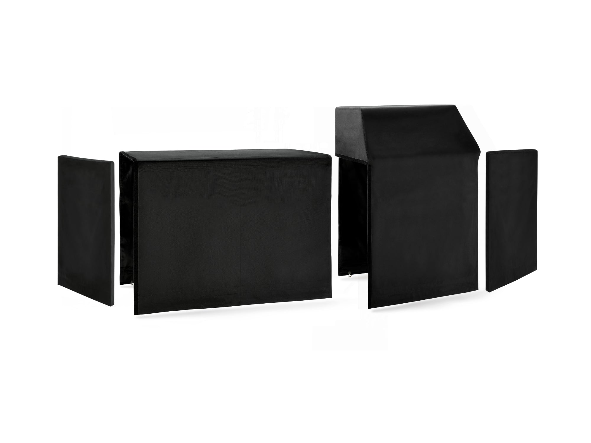 Outdoor Kitchen Classic Cover Bundle: Performance Grill, 64 in. Cabinet Set, Right/Left End Cover Panel