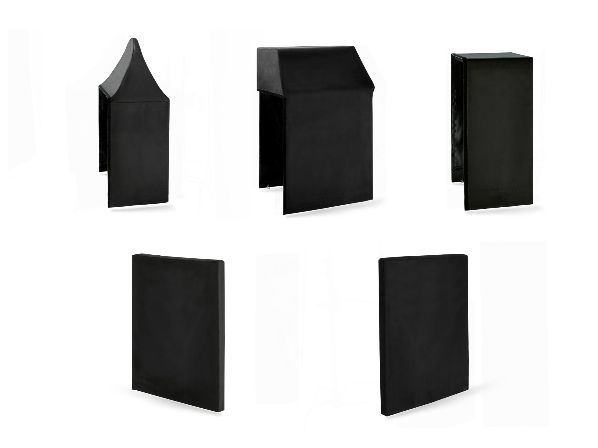 Outdoor Kitchen Classic Cover Bundle: Platinum Grill, 16 in. Sink, 16 in. Cabinet, Right/Left Side Panel