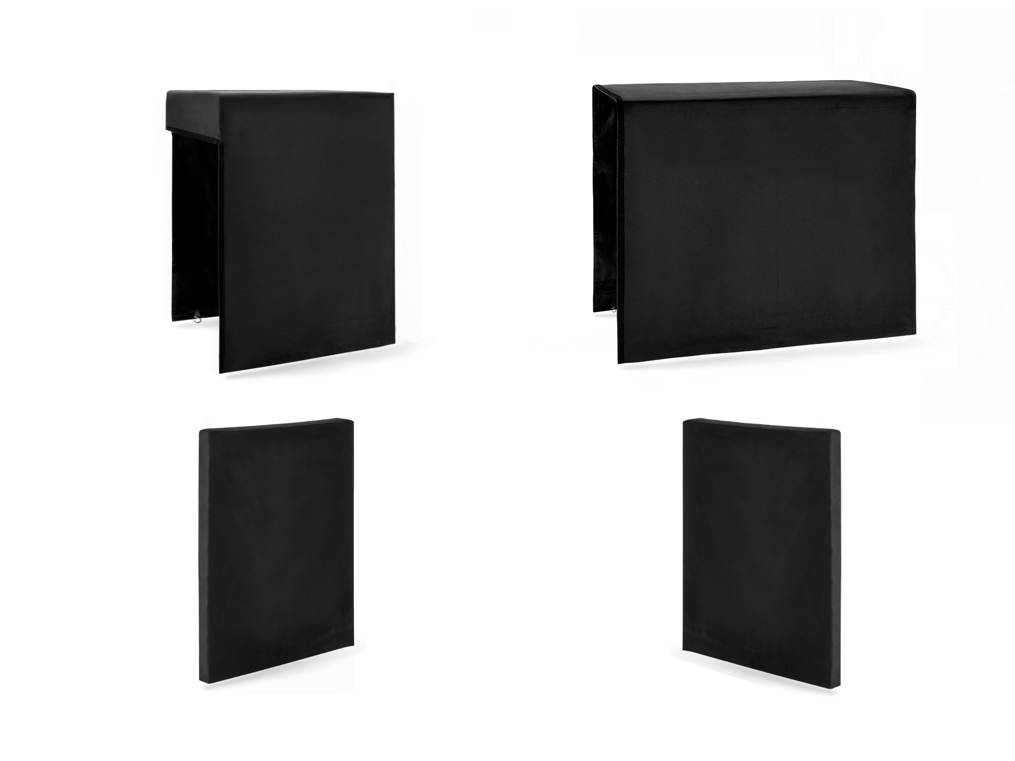 Outdoor Kitchen Classic Cover Bundle: 33 in. Platinum Griddle, 88 in. Cabinet, Right/Left Side Panel