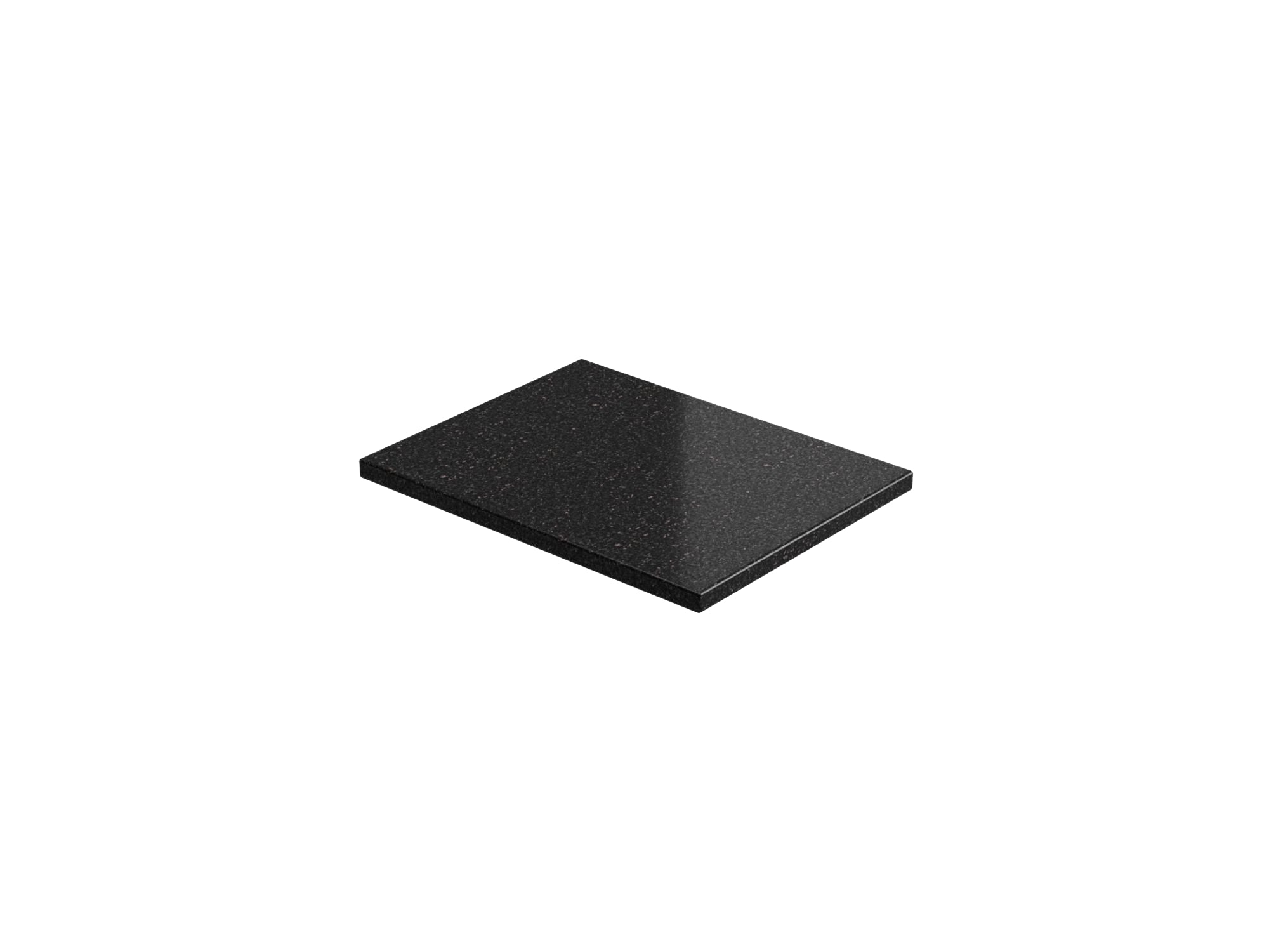 Black Galaxy Granite Countertop Bundle: 18 in. 1- Side Extended