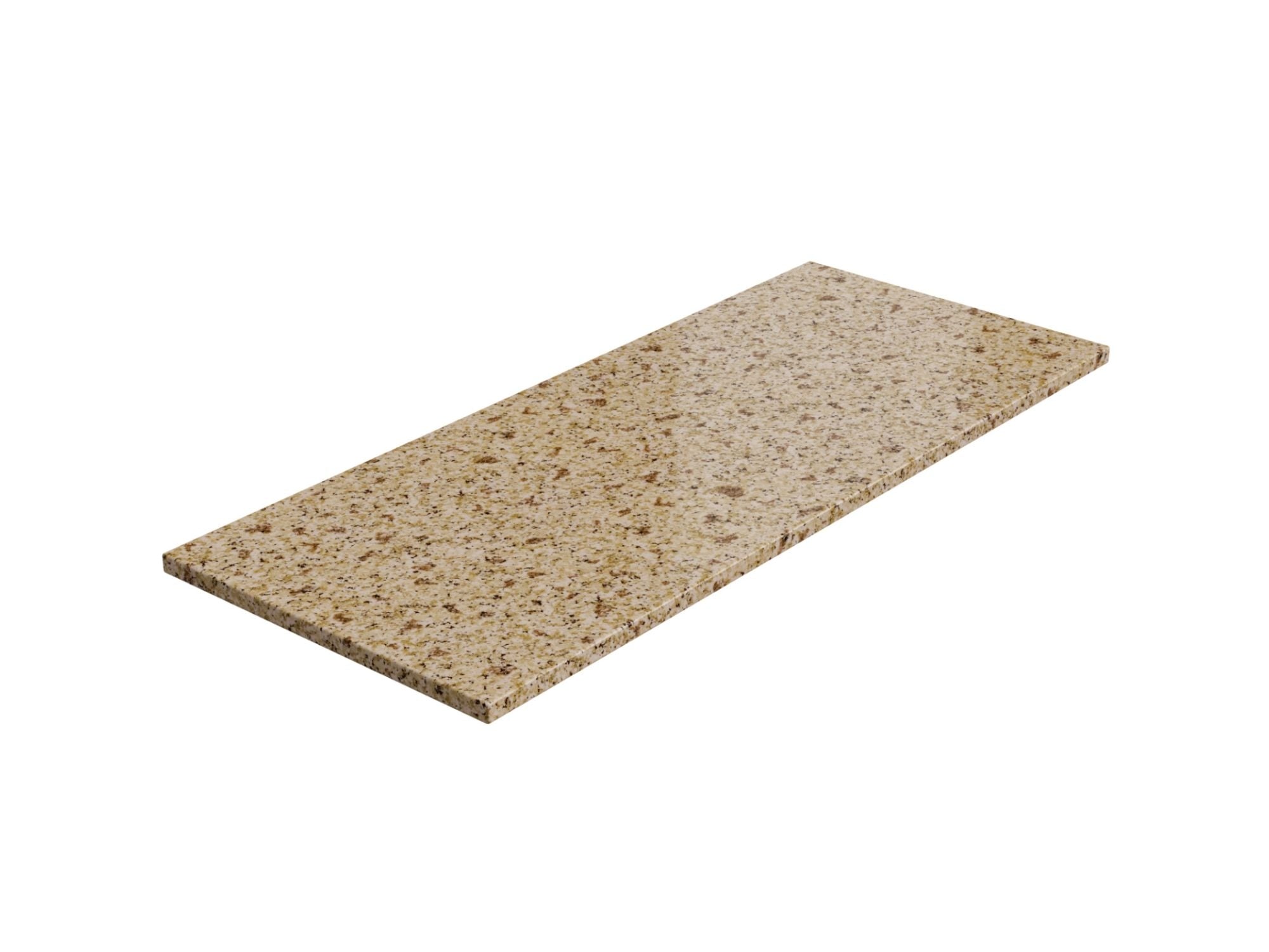 Gold Sand Granite Countertop Bundle: 60 in. 1-Side Extended