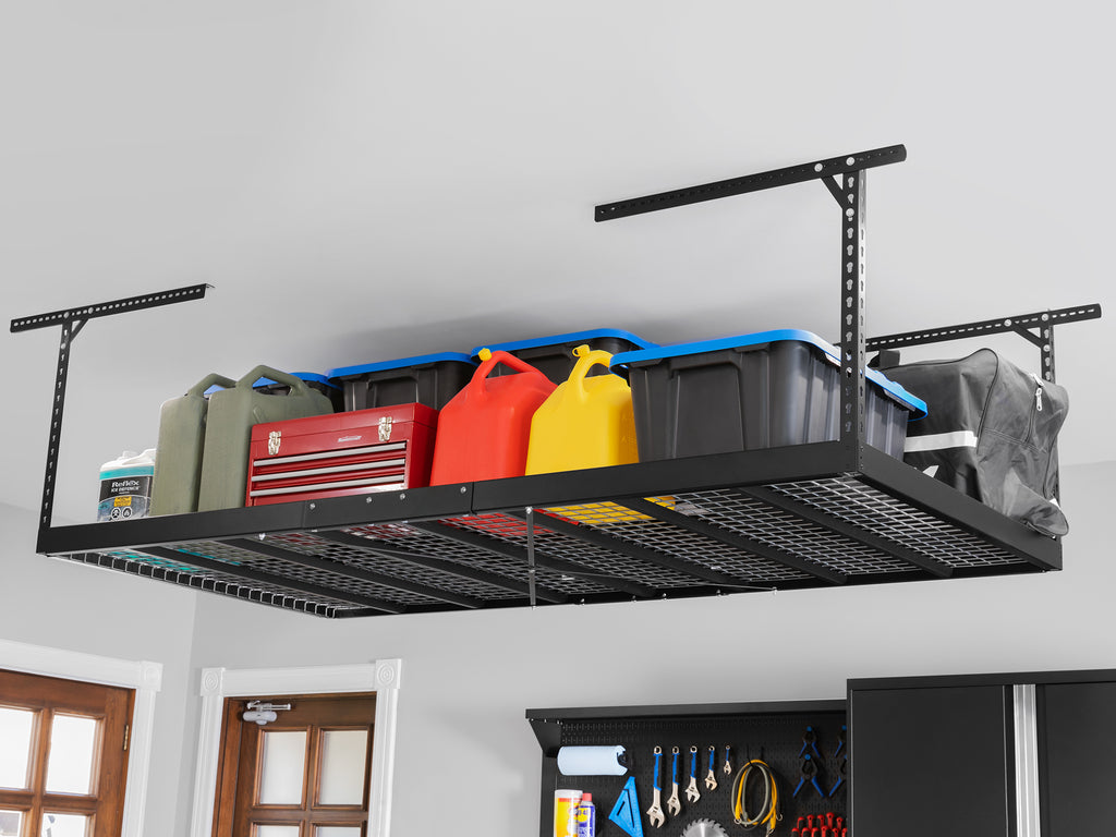VersaRac Pro 4' x 8' Height Adjustable Overhead Rack · Heavy-Gauge Ste ...