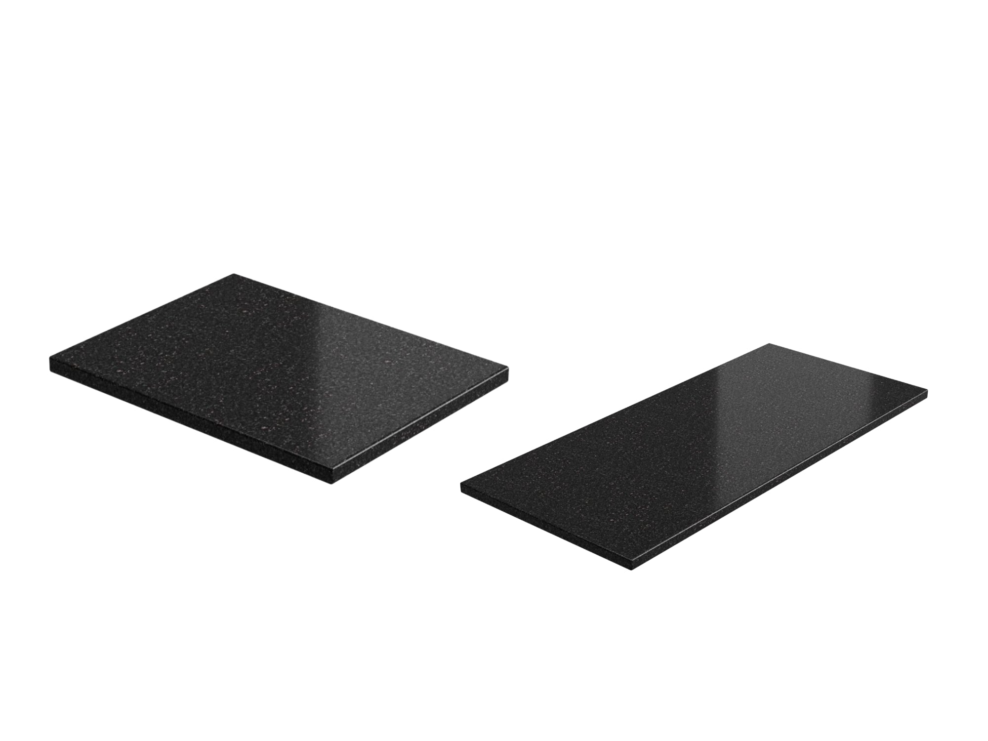 Black Galaxy Granite Countertop Bundle: 18 in. 1-Side Extended, 54 in. 1 Side Extended